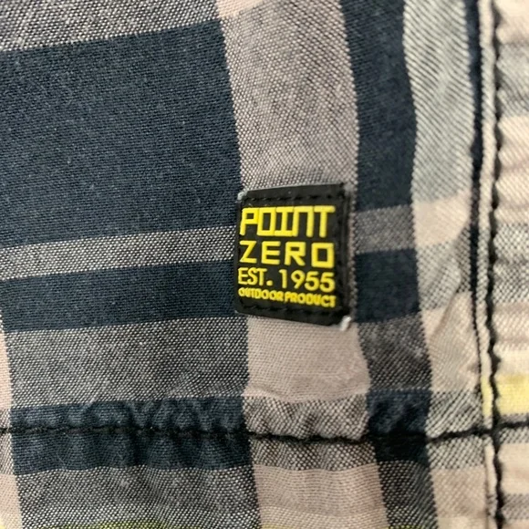 POINT ZERO Collection Mens Plaid Yellow & Black - Picture 4 of 11